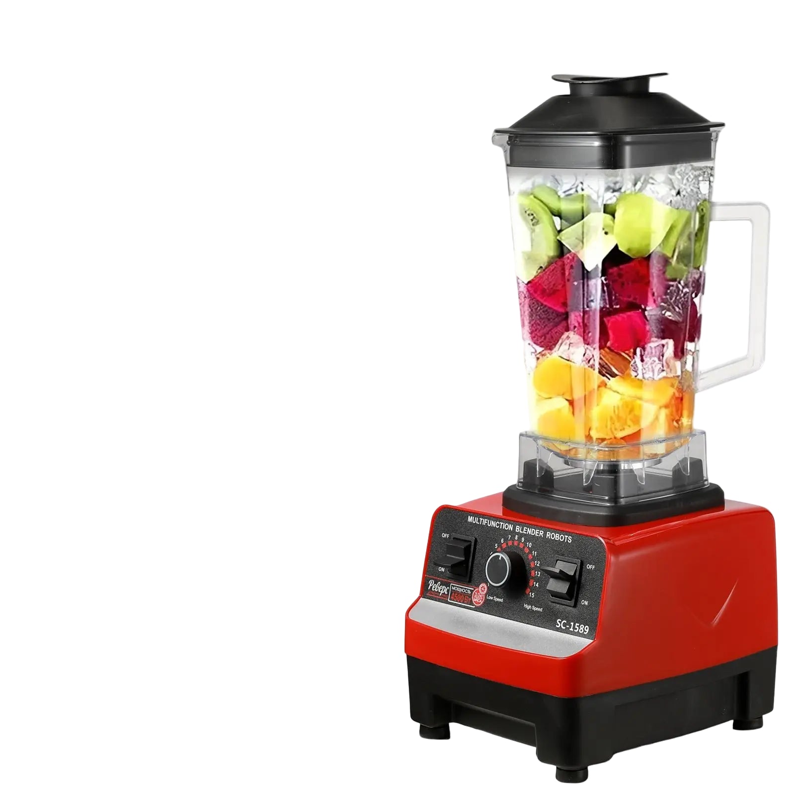 Leistungsstarker 2-in-1 Mixer – Hochleistungs-Tischmixer und Küchenmaschine für Smoothies, Eis, Säfte und mehr, BPA-frei