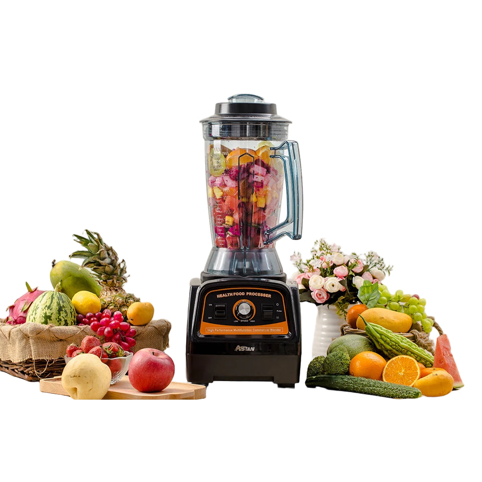 Gewerblicher Hochleistungsmixer 2800 W – Professioneller Standmixer mit 3,9 L Krug, 57.000 U/min, BPA-frei, Edelstahlklingen, Schwarz