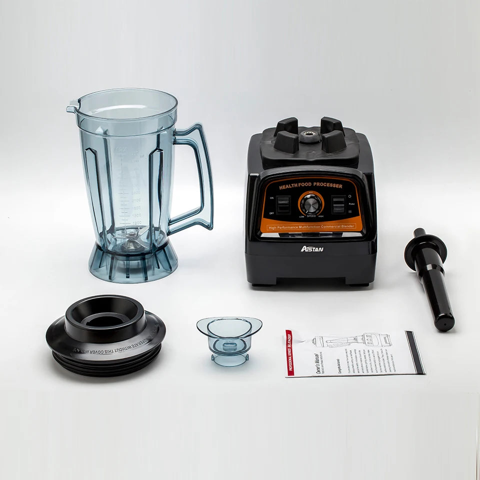 Gewerblicher Hochleistungsmixer 2800 W – Professioneller Standmixer mit 3,9 L Krug, 57.000 U/min, BPA-frei, Edelstahlklingen, Schwarz