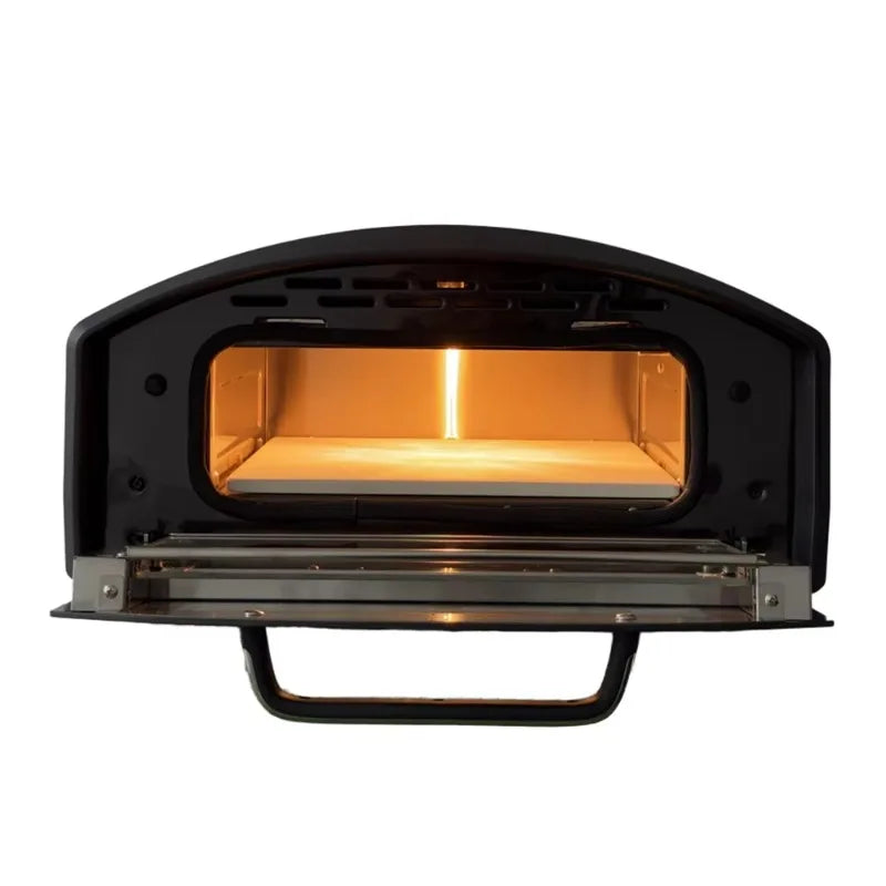13-Zoll Elektro-Pizzaofen – Drehbarer Tischbackofen bis 450 °C, Schnellaufheizung, Kommerziell und Hochwertig für Gastronomie und Haushalt