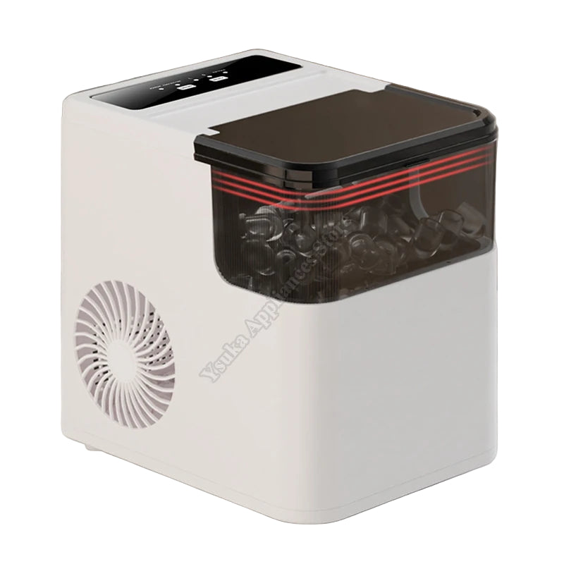Tragbarer Nugget-Eisbereiter 6,8 kg – Kompakter, energiesparender Eiswürfelbereiter für Arbeitsplatte, Küche und Gewerbe, 220 V, 165 W