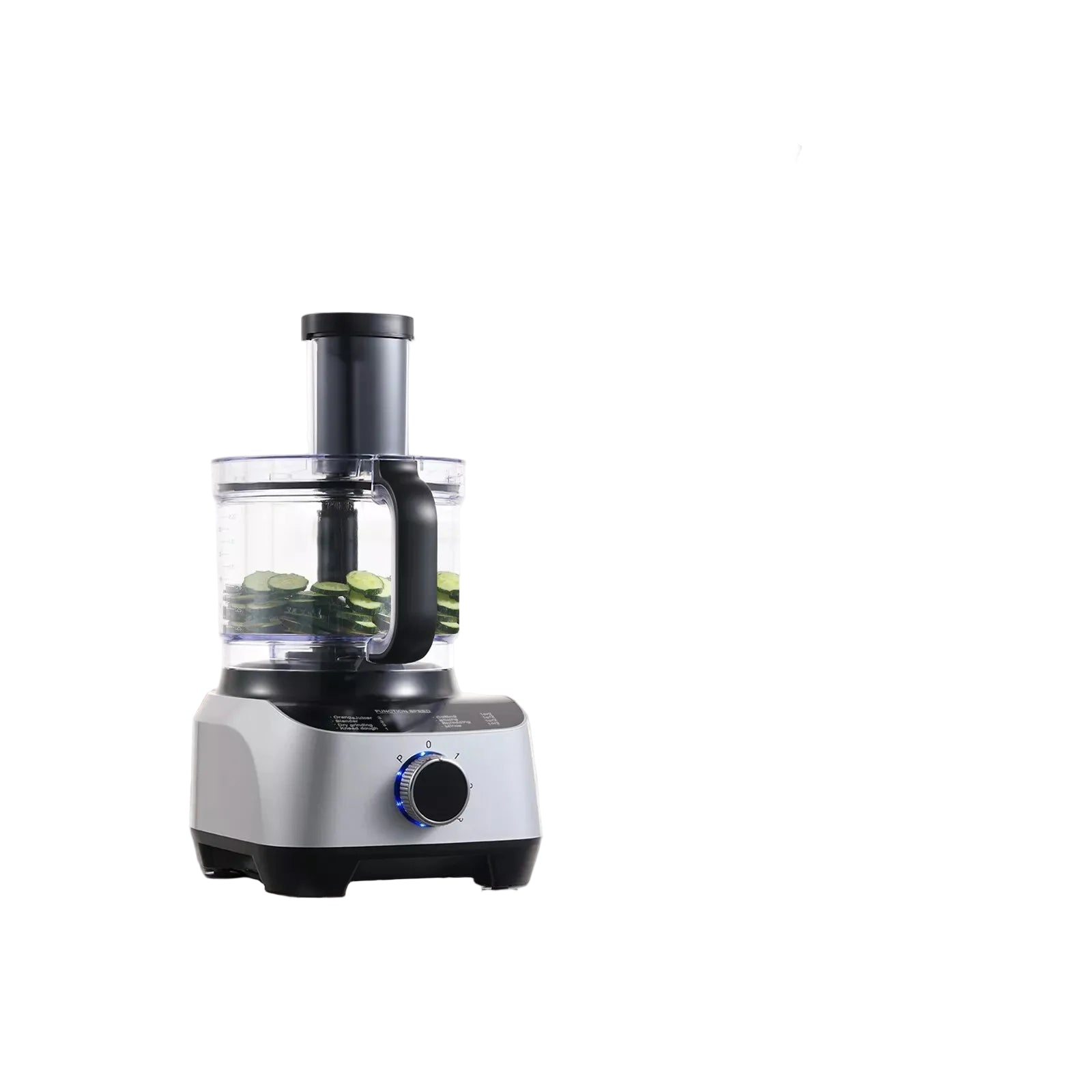 Multifunktionale Küchenmaschine 1300 W – 11-in-1 Küchenmixer mit 3,5 L Rührschüssel, 1,5 L Mixeraufsatz, Edelstahlklingen und Pulsfunktion, silber