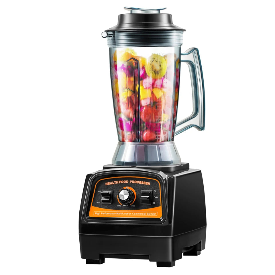 Gewerblicher Hochleistungsmixer 2800 W – Professioneller Standmixer mit 3,9 L Krug, 57.000 U/min, BPA-frei, Edelstahlklingen, Schwarz