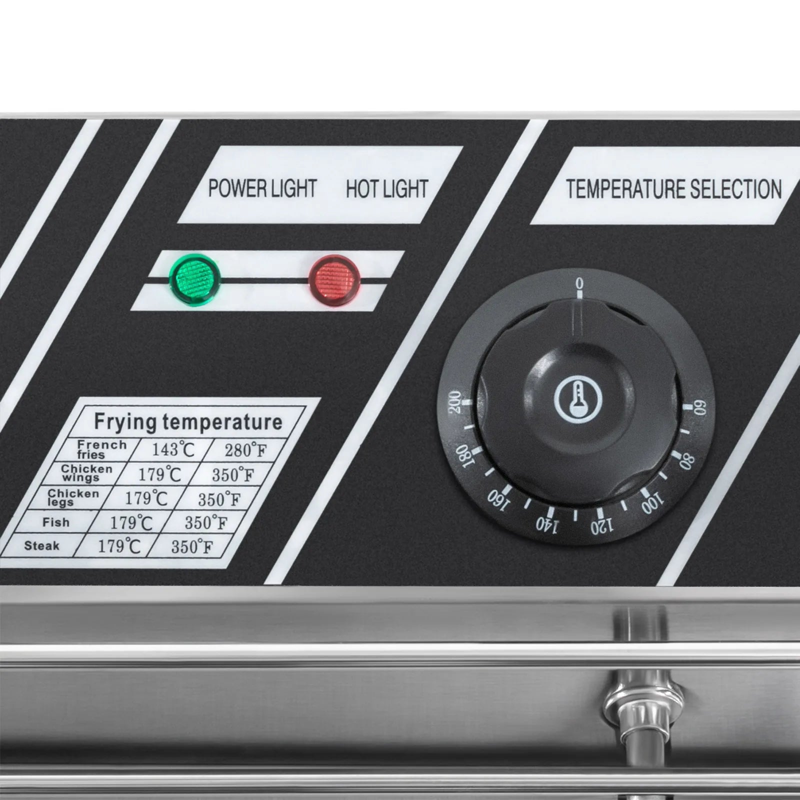 Elektrische Fritteuse 6 L – 2500 W Edelstahl-Gewerbefritteuse mit konstanter Temperatur, großer Kapazität und EU-Stecker, 220 V