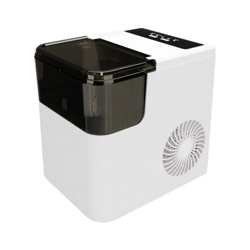 Tragbarer Nugget-Eisbereiter 6,8 kg – Kompakter, energiesparender Eiswürfelbereiter für Arbeitsplatte, Küche und Gewerbe, 220 V, 165 W